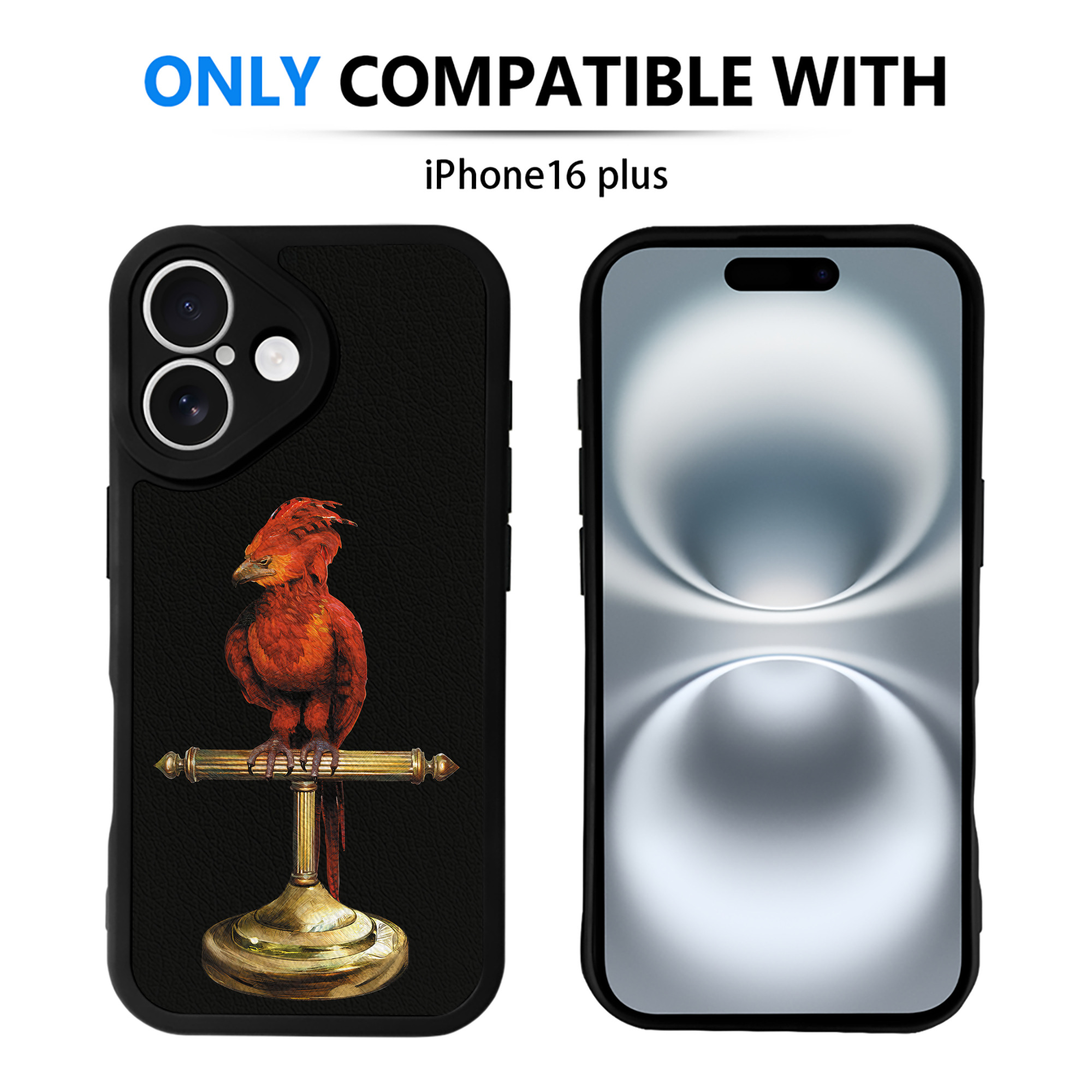 （画像用） Harry Potter ハリー・ポッターシリーズ 【iPhone 16シリーズ対応】シリコンスマホケース（レザー調） 材質：シリコン